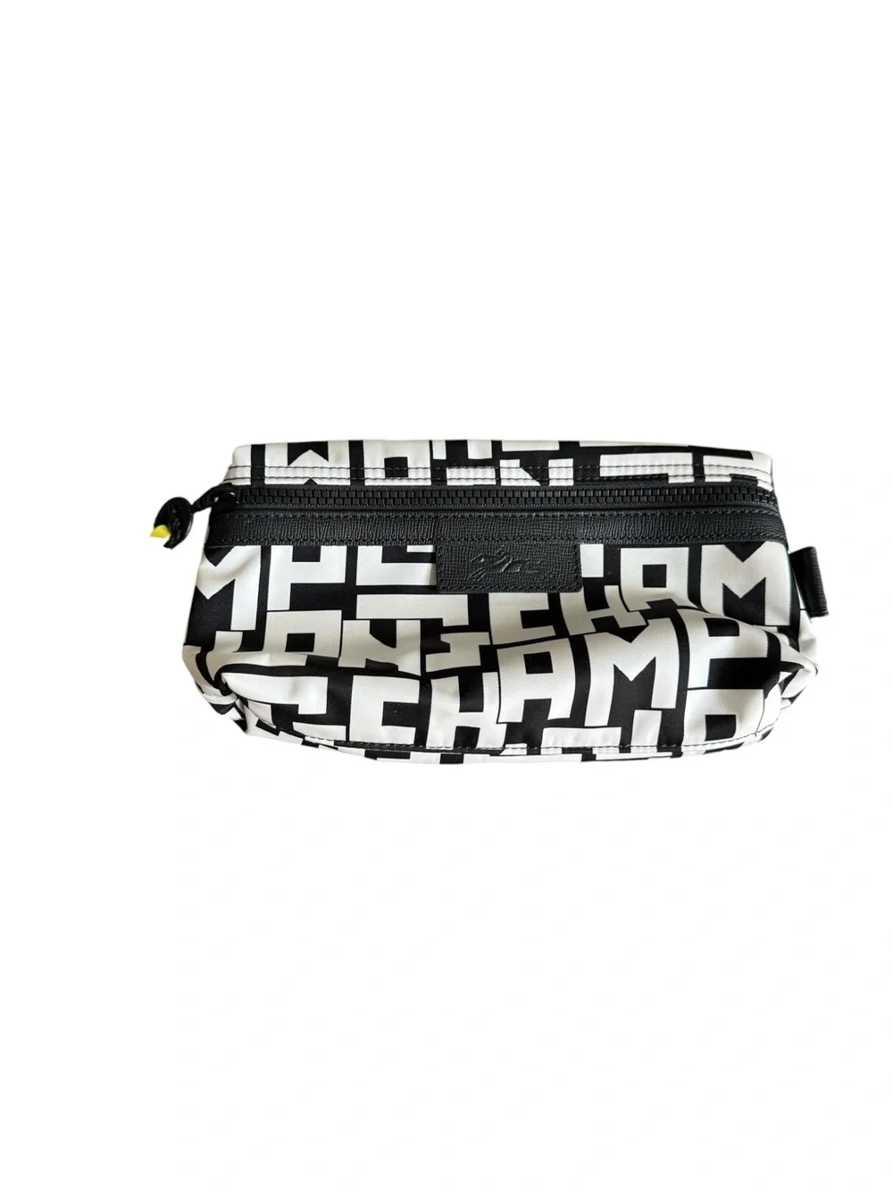 Longchamp Le Pliage LGP Black White Nylon Cosmetic Pouch 34061412067.